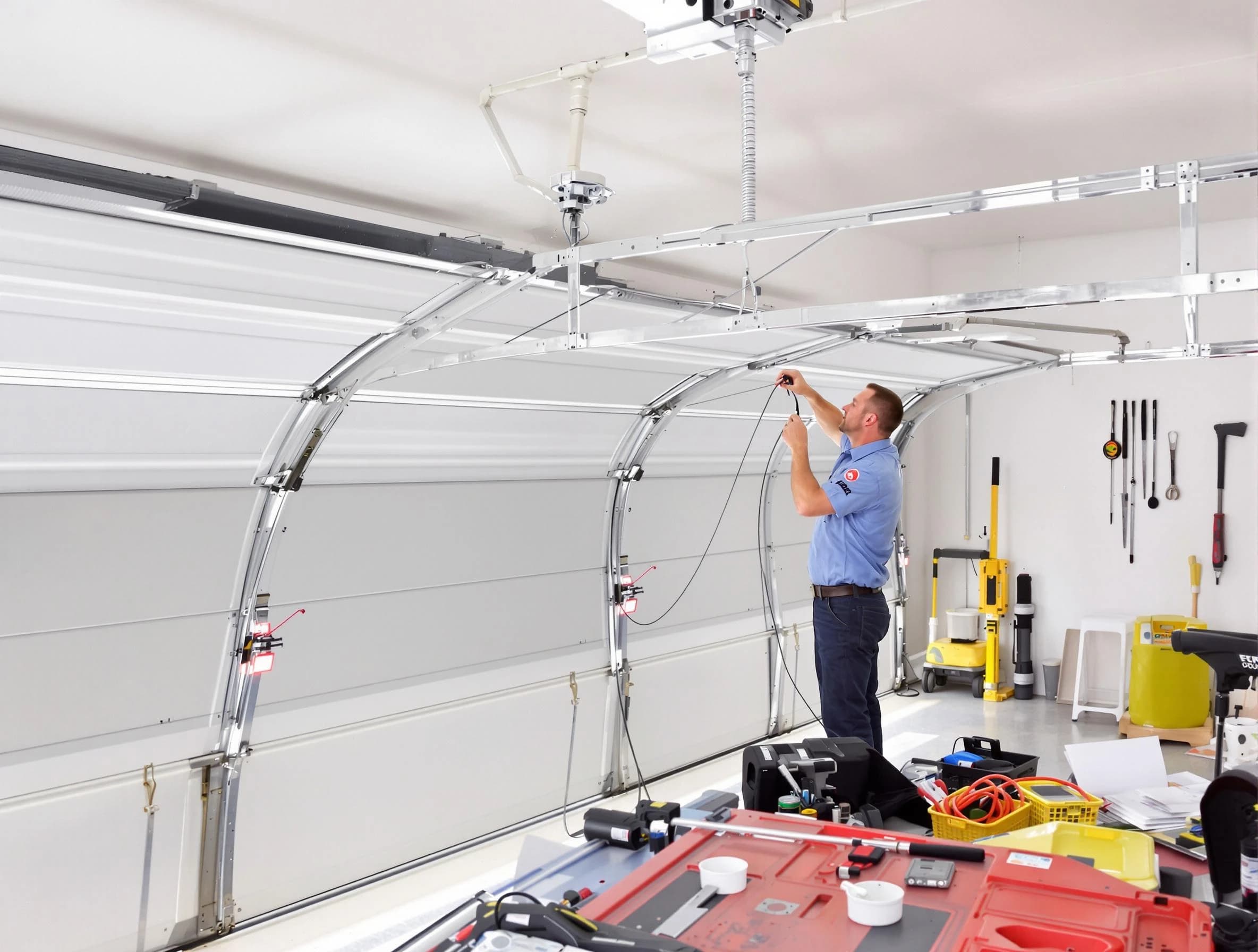 Garage door cable repair service by Lake Forest Garage Door Repair in Lake Forest