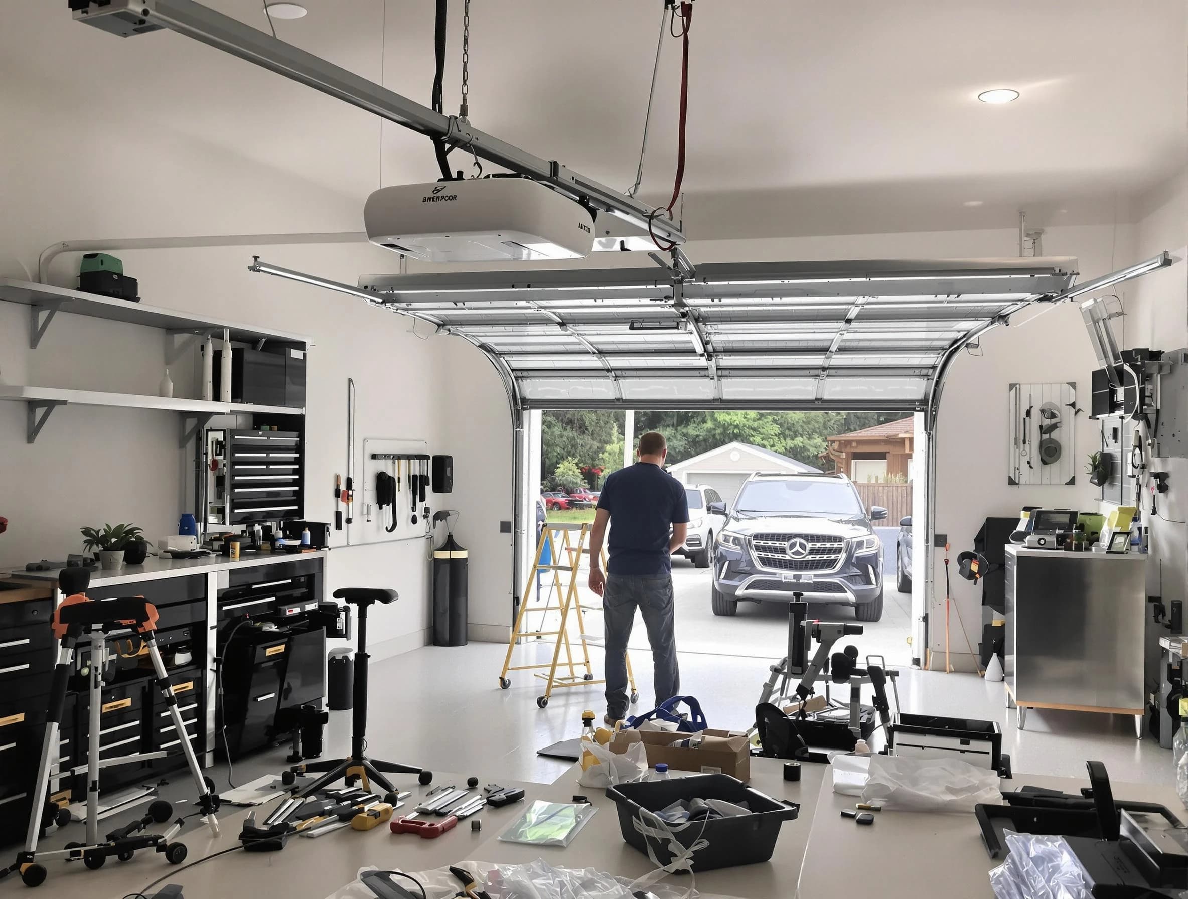 Garage door opener installation by Lake Forest Garage Door Repair in Lake Forest