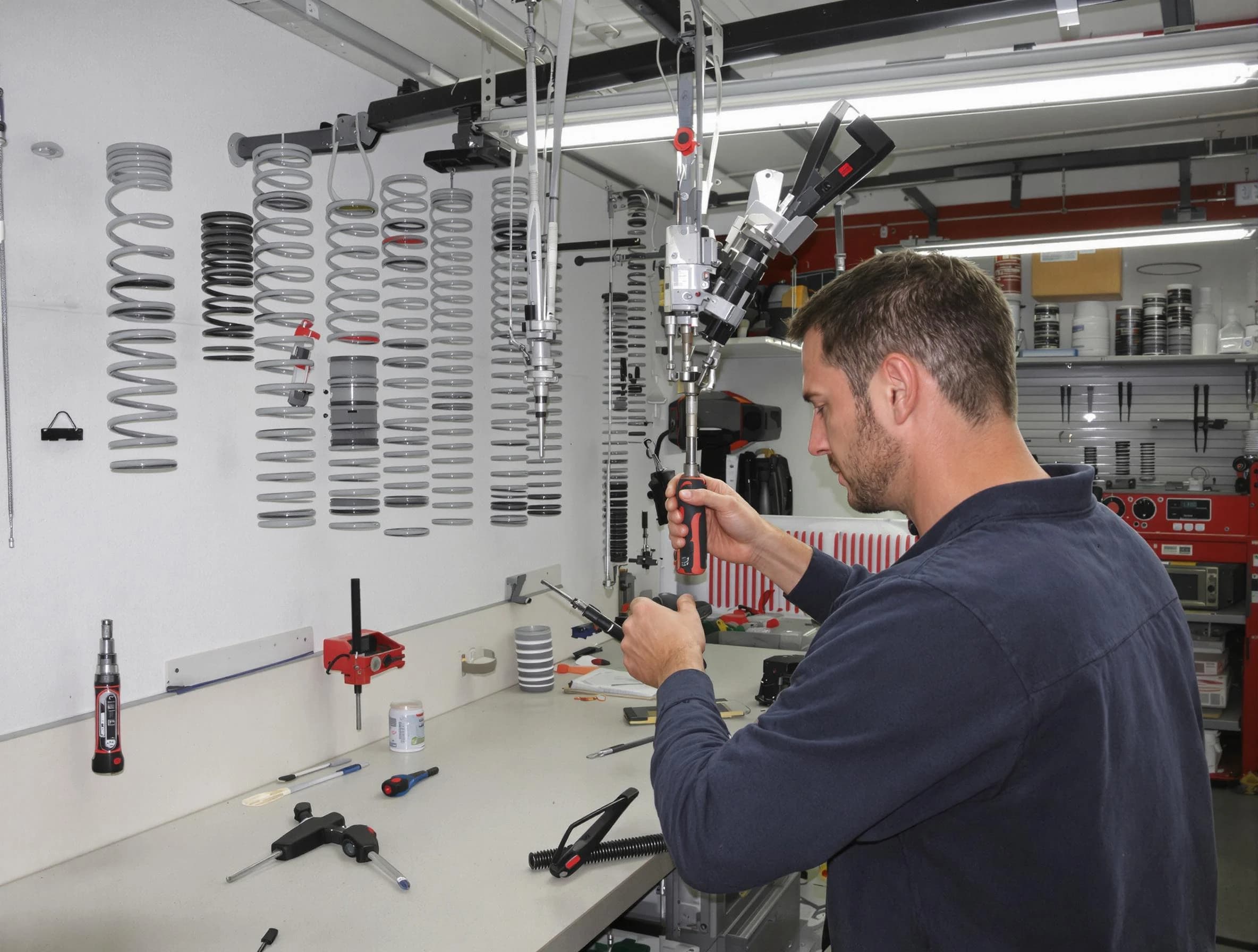 Lake Forest Garage Door Repair safety certified technician performing precision spring replacement in Lake Forest